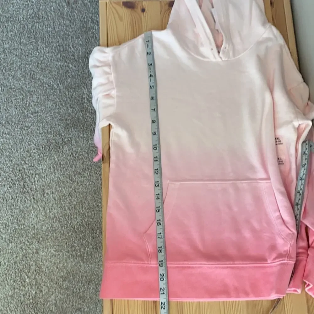 Gap KIDS Pink Dip Dye hooded sweatshirt XXL